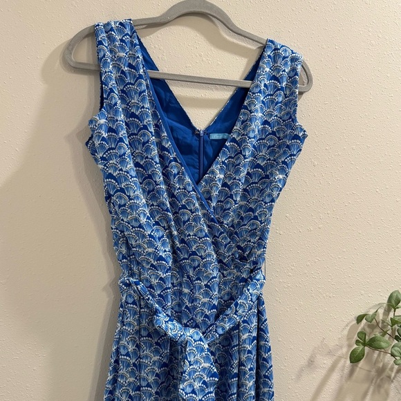 J. McLaughlin 10 Hermione Belted Wide Leg Jumpsuit Summer Lightweight Resort - Picture 9 of 9